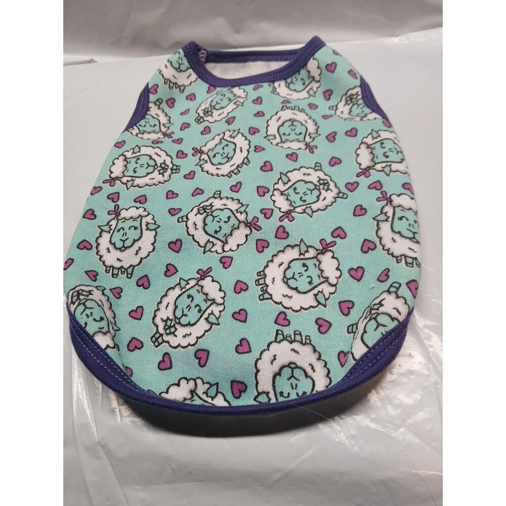 Drooling Dog Dog Shirt Size Small Blue Purple With Sheep